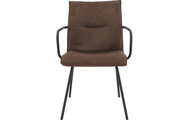 Goossens eetkamerstoel milan bruin micro leer - 8231016-03