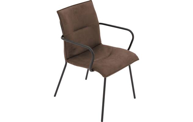 Goossens eetkamerstoel milan bruin micro leer - 8231016-04