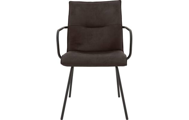 Goossens eetkamerstoel milan bruin micro leer - 8231017-03