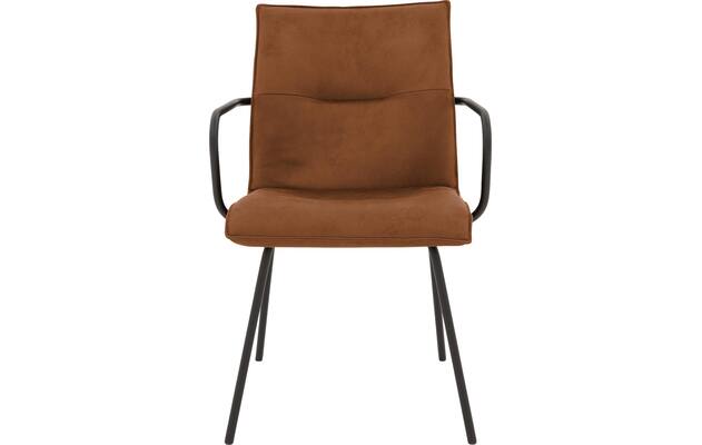 Goossens eetkamerstoel milan bruin micro leer - 8231018-03