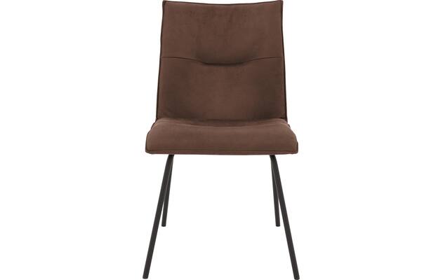 Goossens eetkamerstoel milan bruin micro leer - 8231019-03