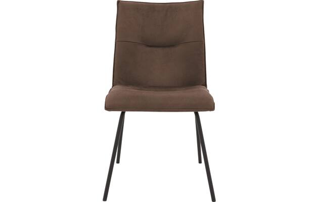 Goossens eetkamerstoel milan bruin micro leer - 8231020-03