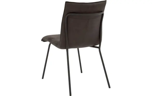 Goossens eetkamerstoel milan bruin micro leer - 8231021-02
