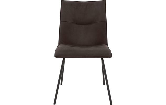 Goossens eetkamerstoel milan bruin micro leer - 8231021-03
