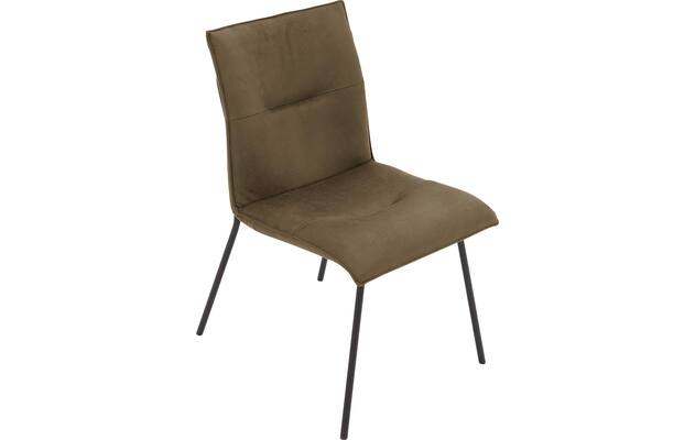 Goossens eetkamerstoel milan groen micro leer - 8231023-04