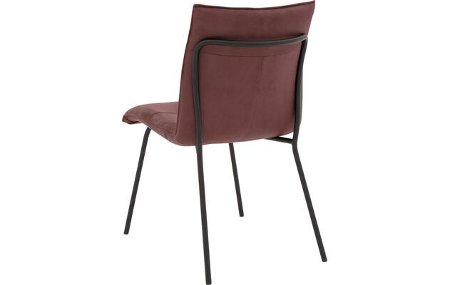 Goossens eetkamerstoel milan rood micro leer - 8231024-02