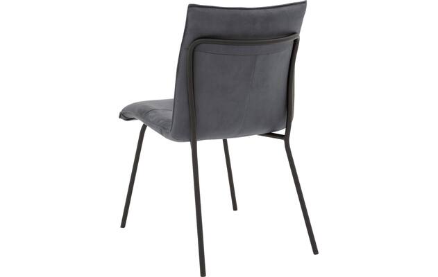 Goossens eetkamerstoel milan blauw micro leer - 8231025-02