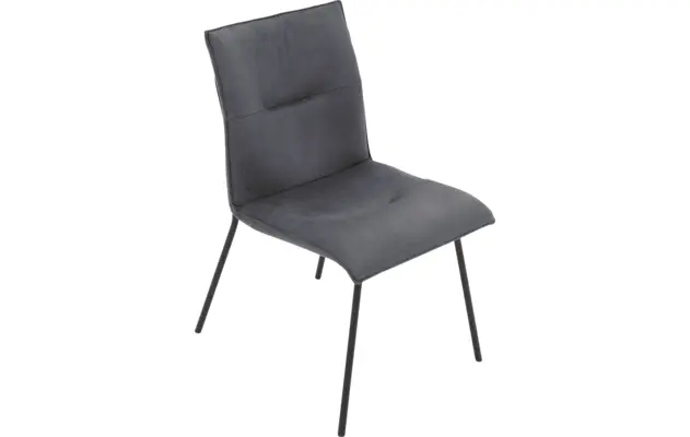 Goossens eetkamerstoel milan blauw micro leer - 8231025-04
