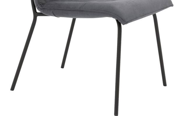 Goossens eetkamerstoel milan blauw micro leer - 8231025-05