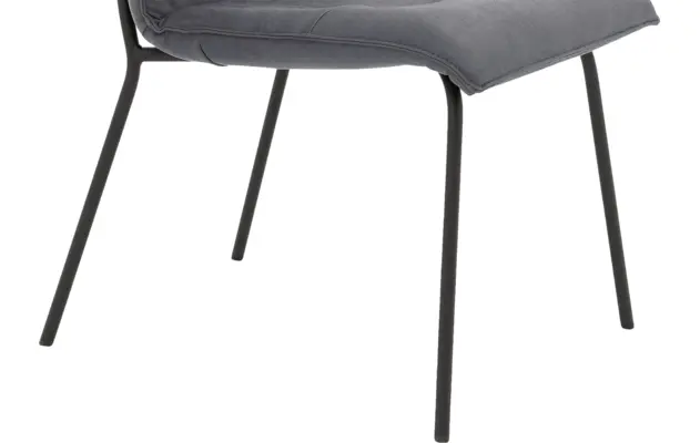 Goossens eetkamerstoel milan blauw micro leer - 8231025-05