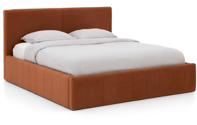 Goossens bedframe carte oranje stof - 8231026-01