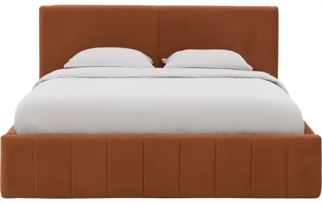 Goossens bedframe carte oranje stof - 8231026-goossens-carte-bedframe-microvezel-02