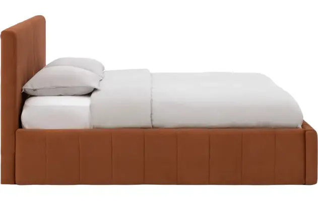 Goossens bedframe carte oranje stof - 8231026-goossens-carte-bedframe-microvezel-03