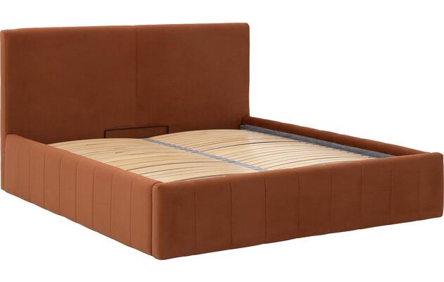 Goossens bedframe carte oranje stof - 8231026-goossens-carte-bedframe-microvezel-06