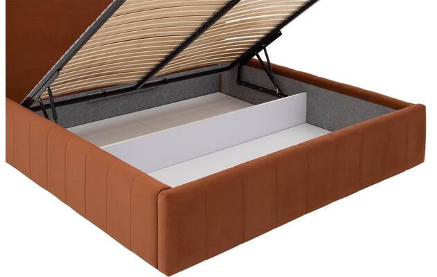 Goossens bedframe carte oranje stof - 8231026-goossens-carte-bedframe-microvezel-09