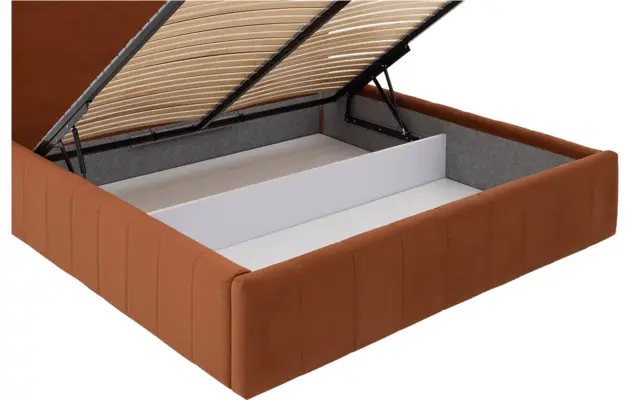 Goossens bedframe carte oranje stof - 8231026-goossens-carte-bedframe-microvezel-09