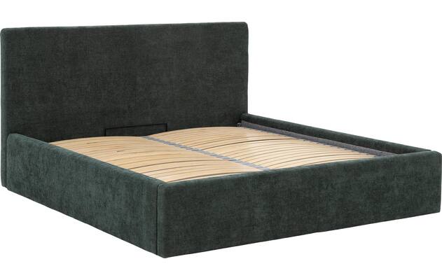 Goossens bedframe mysen storage groen stof - 8231027-06