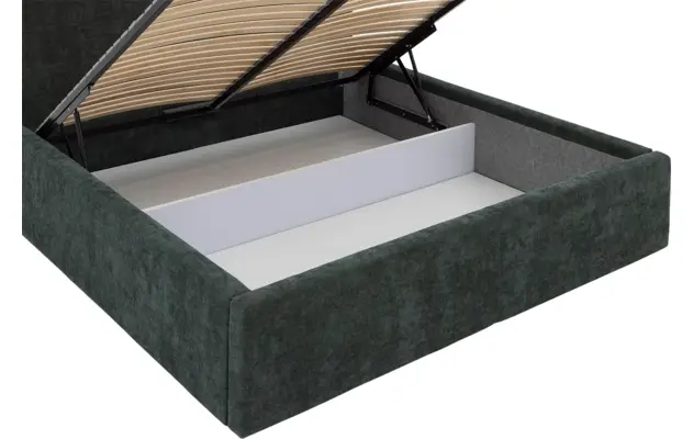 Goossens bedframe mysen storage groen stof - 8231027-09