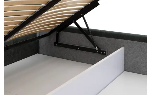 Goossens bedframe mysen storage groen stof - 8231027-10