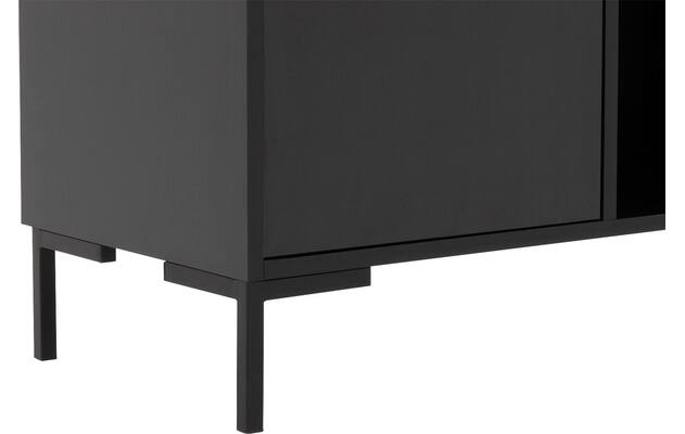 Goossens basic tv meubel madrid zwart melamine - 8231136-07