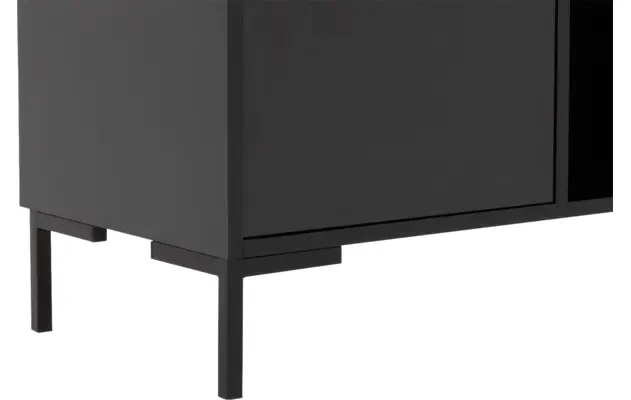 Goossens basic tv meubel madrid zwart melamine - 8231136-07