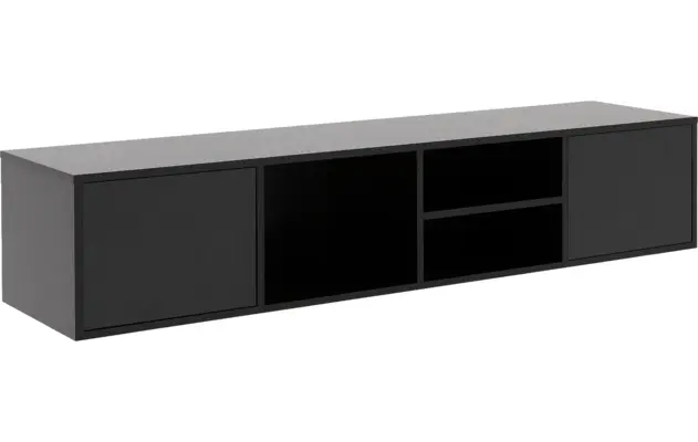 Goossens basic tv meubel madrid zwart melamine - 8231136-14