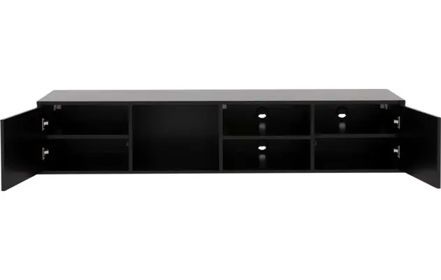 Goossens basic tv meubel madrid zwart melamine - 8231136-15