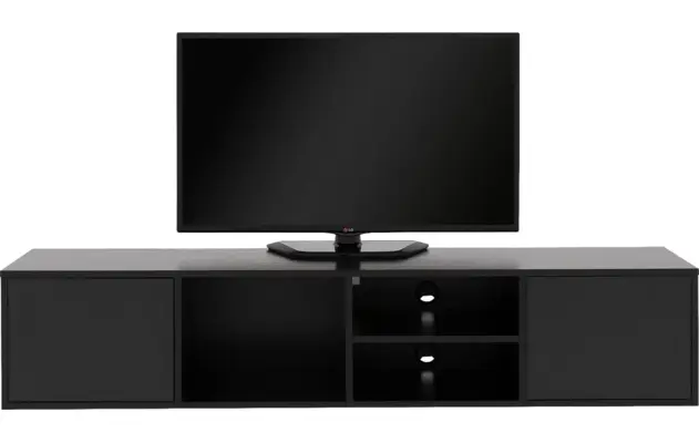 Goossens basic tv meubel madrid zwart melamine - 8231136-17