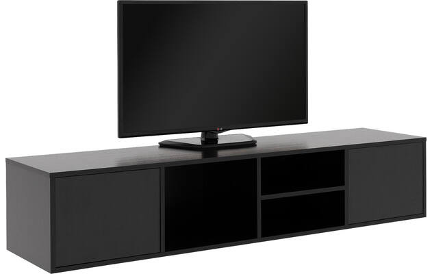 Goossens basic tv meubel madrid zwart melamine - 8231136-18