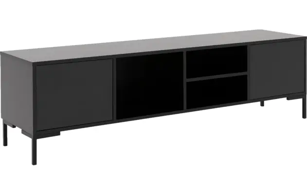 Goossens basic tv meubel madrid zwart melamine - 8231136-21