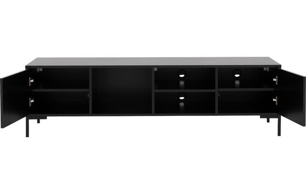 Goossens basic tv meubel madrid zwart melamine - 8231136-22