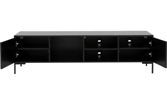 Goossens basic tv meubel madrid zwart melamine - 8231136-22