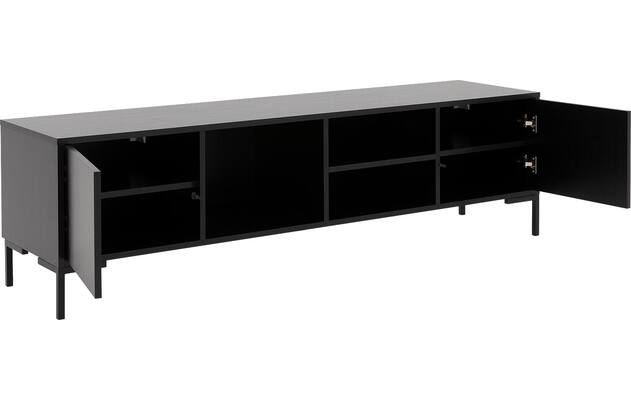 Goossens basic tv meubel madrid zwart melamine - 8231136-23