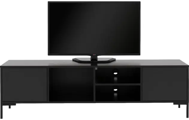 Goossens basic tv meubel madrid zwart melamine - 8231136-24