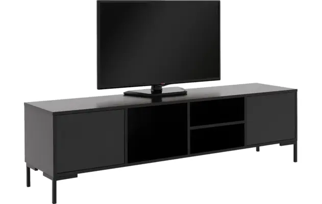 Goossens basic tv meubel madrid zwart melamine - 8231136-25