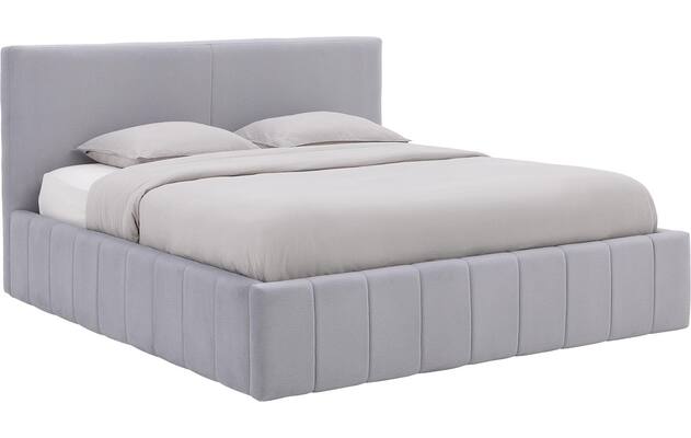 Goossens bedframe carte grijs stof - 8231155-goossens-carte-bedframe-microvezel-01