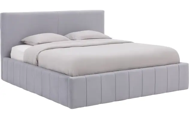 Goossens bedframe carte grijs stof - 8231155-goossens-carte-bedframe-microvezel-01