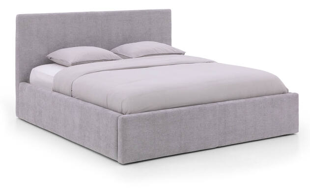 Goossens bedframe mysen storage grijs stof - 8231156-01