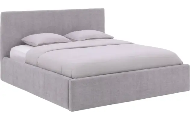 Goossens bedframe mysen storage grijs stof - 8231156-01