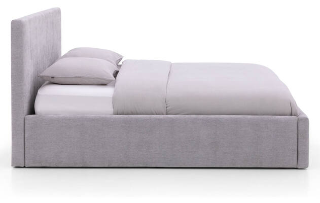Goossens bedframe mysen storage grijs stof - 8231156-04
