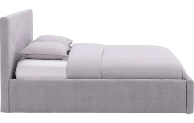Goossens bedframe mysen storage grijs stof - 8231156-04
