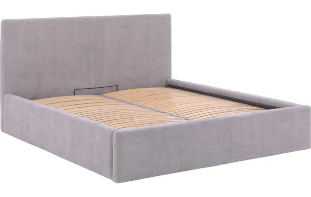 Goossens bedframe mysen storage grijs stof - 8231156-07