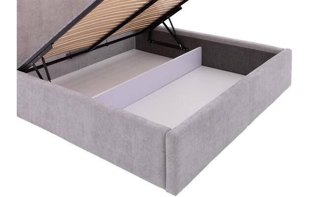 Goossens bedframe mysen storage grijs stof - 8231156-09