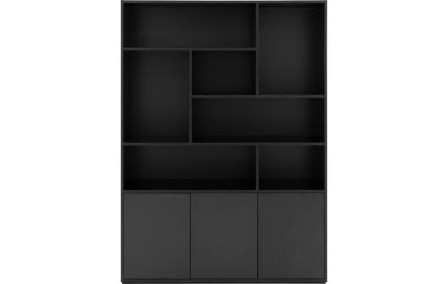 Goossens basic buffetkast madrid zwart melamine - 8231201-01