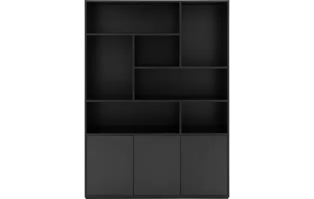 Goossens basic buffetkast madrid zwart melamine - 8231201-01