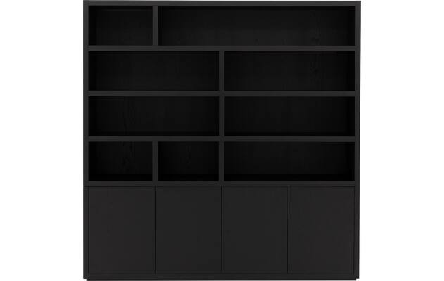 Goossens buffetkast barcelona zwart eiken - 8231282-01
