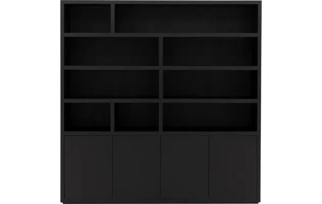 Goossens buffetkast barcelona zwart eiken - 8231282-01