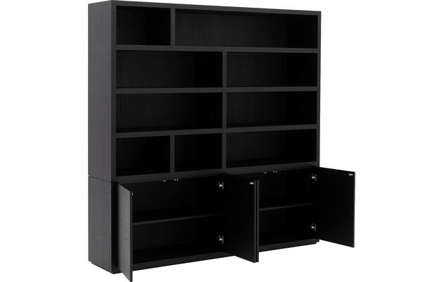 Goossens buffetkast barcelona zwart eiken - 8231282-06