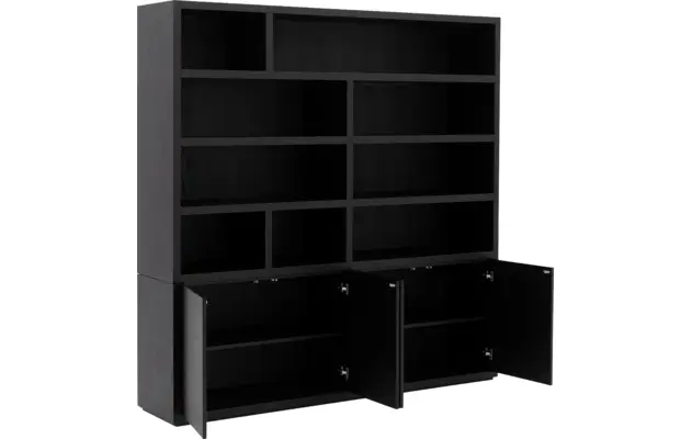 Goossens buffetkast barcelona zwart eiken - 8231282-06