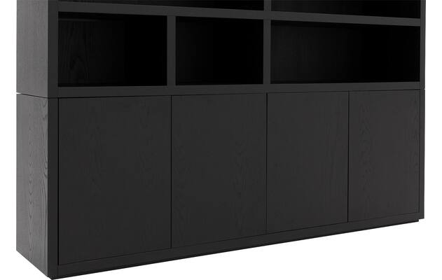 Goossens buffetkast barcelona zwart eiken - 8231282-07